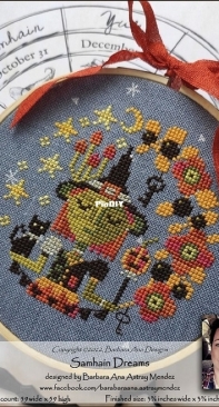 Samhain Dreams by Barbara Ana Designs from Punch Needle & Primitive Stitcher - Fall 2022 PCS + XSD