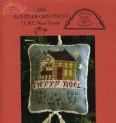 Homespun Elegance 08SP - Sampler Ornament 2008 ABC Noel House