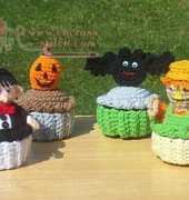 Crafts for Angels Designs - Barbara Maroney - Halloween Cup Cakes Set 2