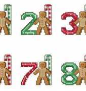 Gingerbread Numbers by Sue Cook from Cross Stitch Crazy 79 PCS