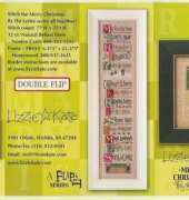 Lizzie Kate F89 - Double Flip Christmas By the Letter - Y-CH