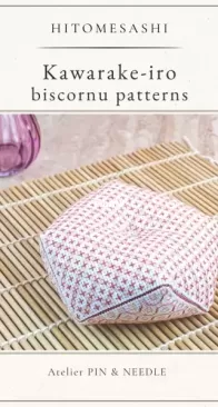 Atelier pin and needle - Hitomezashi series- Kawarake-iro Sashiko biscornu