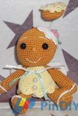 gingerbread angel doll