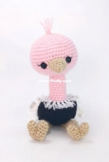Affordable Cuteness - Theresas Crochet Shop - Theresa Grey / Kicher - Olive the Ostrich