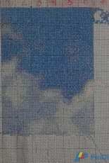 Blue sky, blue sea and white sails. 90 colors
