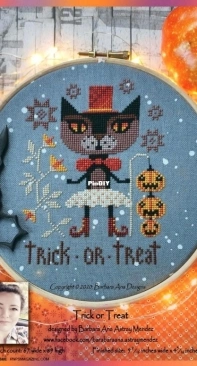 Trick or Treat by Barbara Ana Designs (BAN310-102021) from Punch Needle & Primitive Stitcher - Fall 2020 XSD