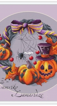 Halloween Style Wreath by Tamriko Lamaridze