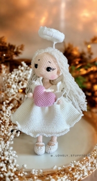 Lovely Stufftoys - Ania / Anna Nowikiewicz -  Aniołek Laila - Laila the Angel - Polish