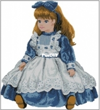 Vervaco 45.606 Blue doll XSD