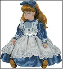 Vervaco 45.606 Blue doll XSD