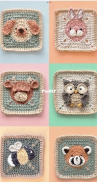 Morgane Penguin- All Animal Granny Squares