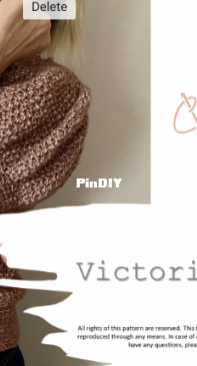 Chunkywools - Eider - Victorian love top - English and Spanish