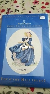 Royal Doulton cross stitch Top o the hill (blue)