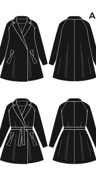 Deer and Doe - D0033 - Opium Coat - Size 34-52 - French, English