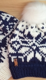 Snowflake couple beanie man by Federica Gatto-Free