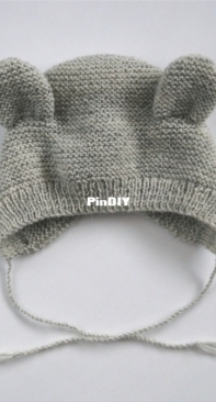 Bearly Bonnet by Pure Stitches - English, Danish - Free