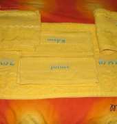 yellow towels