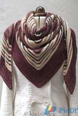 Noisy Parrot Shawl (worsted version) by Ann Thomsen-Free
