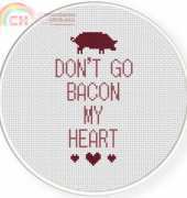 Daily Cross Stitch - Dont Go Bacon My Heart