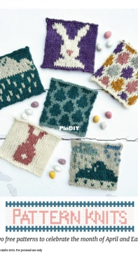 April Knit Blocks by Annah Homebird - Pattern Knit - Free