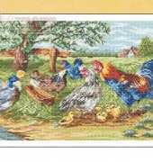 Coricamo GC 8053 - Rooster and Hens