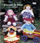 H.H.O. Inc. HH8 Friends at Play to Crochet by Pat Thom 1984