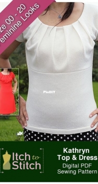 Itch to Stitch - Kennis Wong - Kathryn Top and Dress Sizes 00-20
