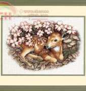 Dimensions 35243 - Fawn and Blossoms