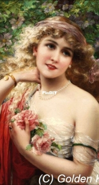 Golden Kite 2627 - Young Lady with Roses PCS