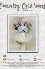 Country Creations di Federica - Angelo in piedi con gilet - Italian