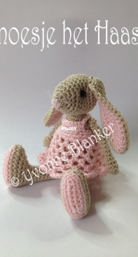 Yvonnes Crochet Art - Yvonne Blanker - The Hare - Snoesje het Haasje - Dutch
