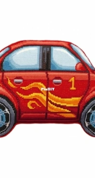Panna PD-7023 Red Car Cushion PCS