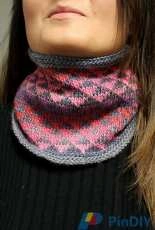 Sunset Fair Isle Cowl by Graeme Knowles-Miller-Free