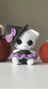 Funny Rabbit Toys - Daria Toys - Mishuta Shop - Alena / Daria Konurkina - The witch kitty - Ведьма кошечка - Russian
