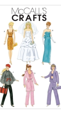 McCalls - 6258 - Fashion Clothes for 11.5 inch Doll - English, Spanish
