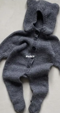 Baby Bear Suit by Pernille Larsen - Knitting for Olive