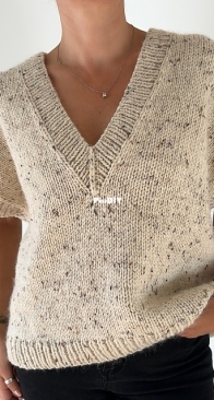 Ash Slipover V-Neck by Sabina Harnage - Caidree - English, French, German
