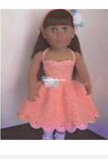 Andees Memories  - Prom Dress Pattern 2 - 18 inches Doll Clothes