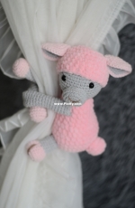 curtain tieback sheep