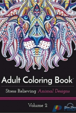Adult Coloring Book: Stress Relieving Animal Designs Vol 2
