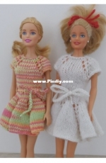 Alexandra Mitrev - Sweet Nanas Knits - Cotton Candy Barbie Dress
