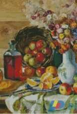 Intricate Cross Stitch-Fruits and Flovers