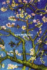 Riolis 1698 - Almond Blossom after V. van Gogh`s Painting