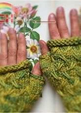 Willow Fingerless Mitts by Minnehaha Fiber Works