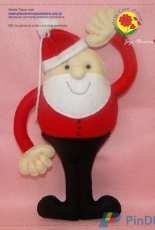 Arte com Amor - Jozi Oliveira - Molde Pai Noel / Santa Claus Felt Pattern - Portuguese