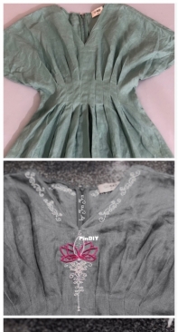 Stitching for a dress