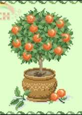 Vervaco 28.441 Tree with oranges pcs