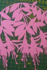 Kirigami fuchsia