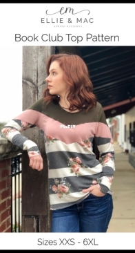 Ellie and Mac - Book Club Top - Sizes XXS-6XL