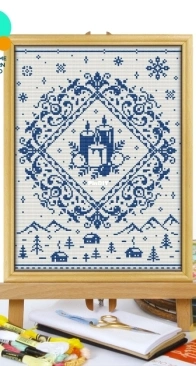 Awesome Pattern Studio - CS2019-2 - Monochrome Christmas Candles XSD
